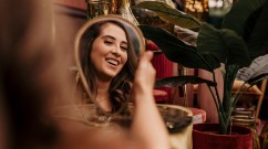 Woman at Intratuin Utrecht Portrait with a mirror