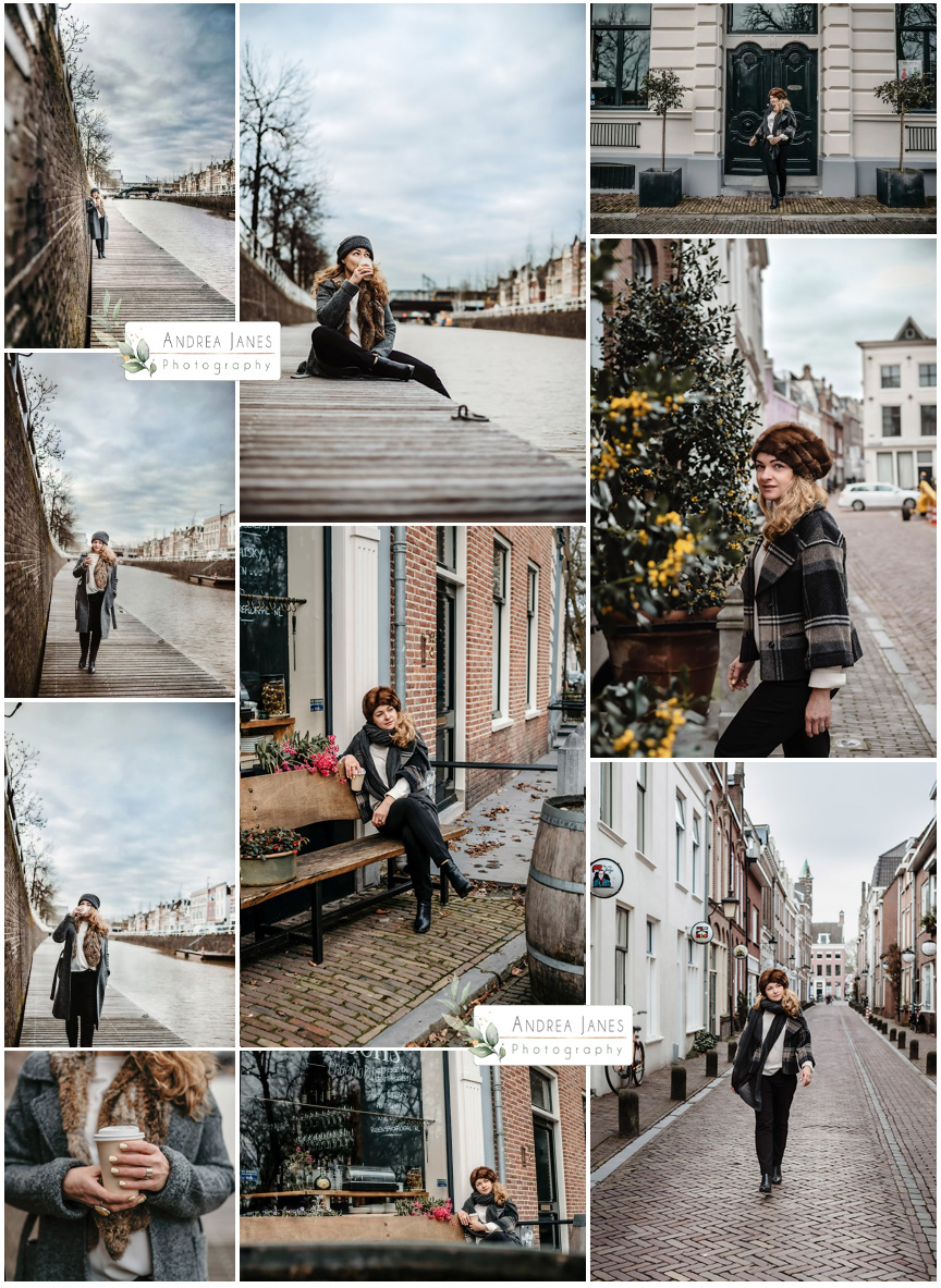 Beautiful woman Photoshoot. Solo Photo Session in Utrecht, European city. Style. Fashion Photo Session.