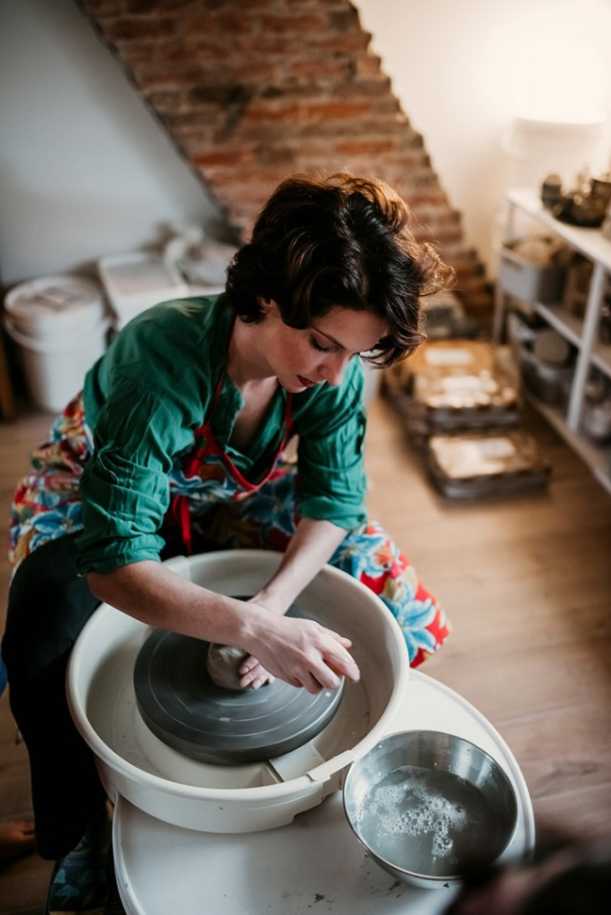Pottery in Utrecht Wheel Photograph