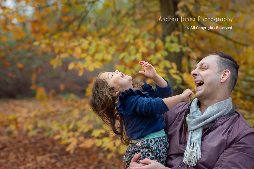 dad and daughter laugh