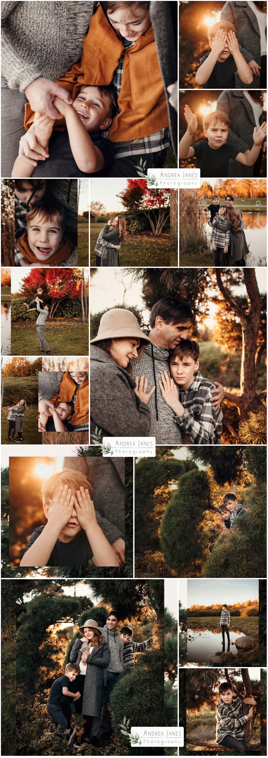 family photoshoot in Utrecht, Maxima park during Autumn, Fall