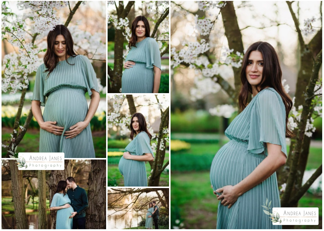 Beautiful pregnant Nederland Netherlands Keukenhof Flowers